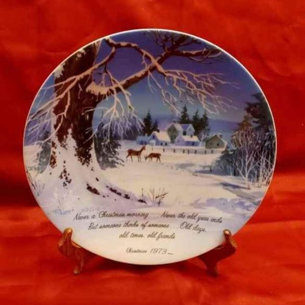 VINTAGE 1973 WINTERSCENE BY ROBERT LAESSIG AWS COMMEMORATIVE EDITION